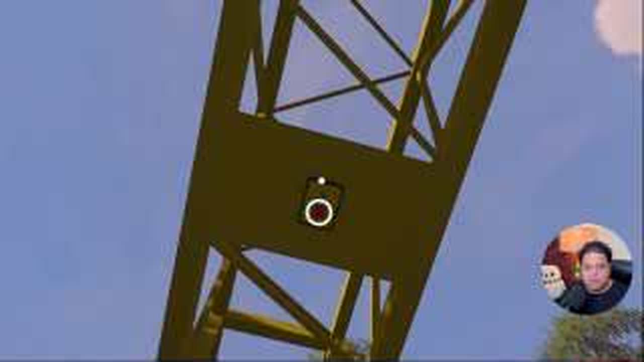 Player reticle pressing the high button on the yellow crane