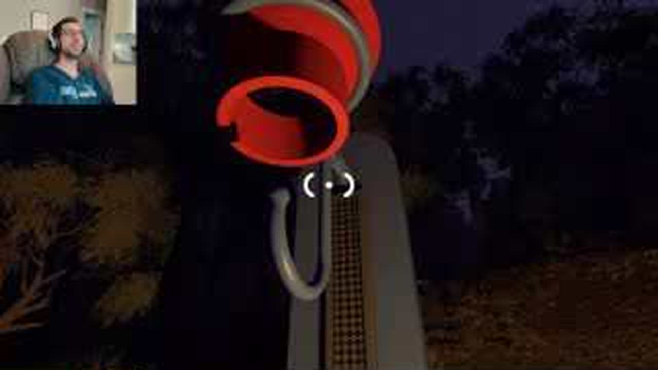 Lantern aimed above the rim for the BIG WALK hoop meter puzzle